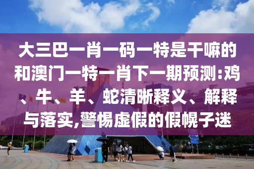 大三巴一肖一碼一特是干嘛的和澳門一特一肖下一期預測:雞